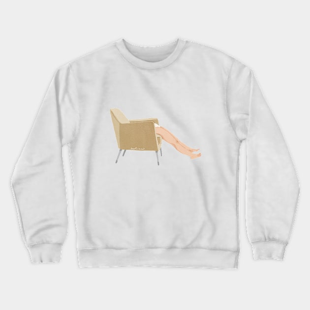 Lazy Girl Crewneck Sweatshirt by Giselle Dekel